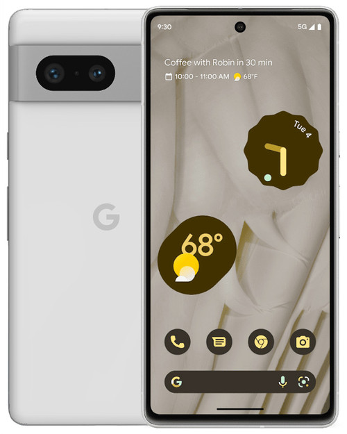 Wholesale Google Pixel 7 GVU6C White 128GB 5G unlocked, A/B stock - bulk smartphone lot