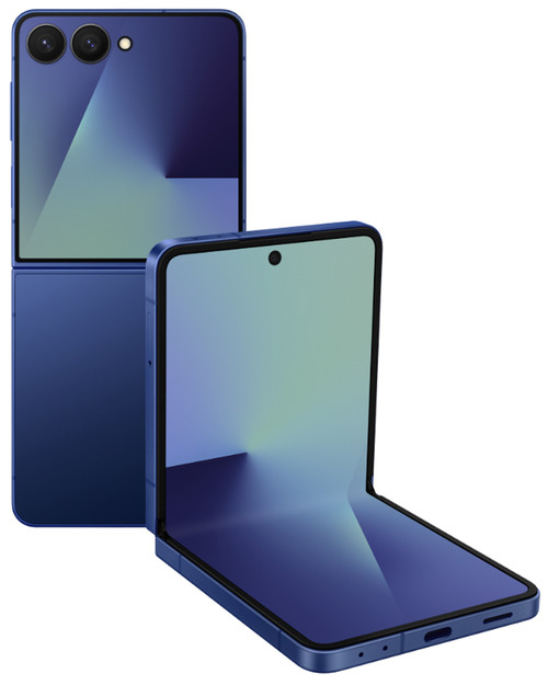 Wholesale Samsung Galaxy Z Flip7 F766U blue shadow 256GB 5G unlocked, B stock — bulk smartphone lot