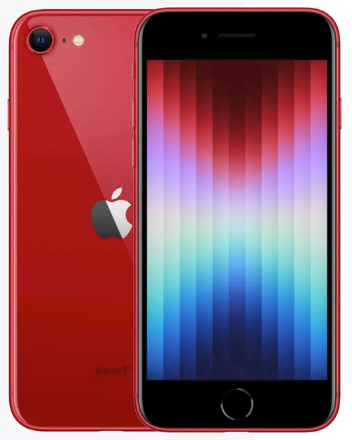 Wholesale Apple iPhone SE 3 2022 A2595 Red 128GB 5G unlocked, B/C stock - bulk smartphone lot