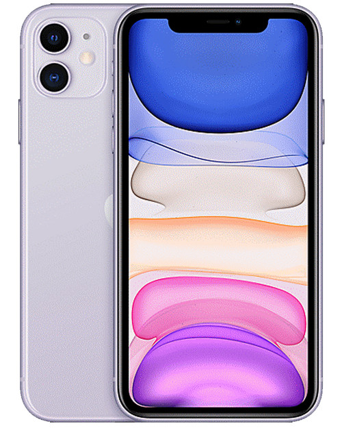 Wholesale Apple iPhone 11 purple 256GB unlocked A/B grade bulk smartphone, battery below 80%