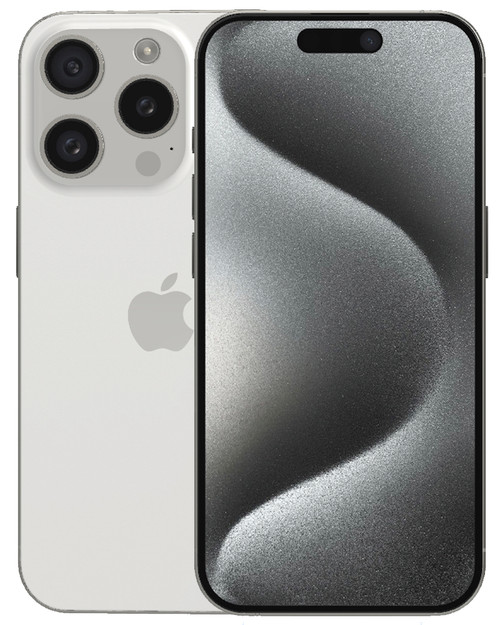 Wholesale Apple iPhone 15 Pro white titanium 128GB 5G unlocked, C/D grade — bulk smartphone lot