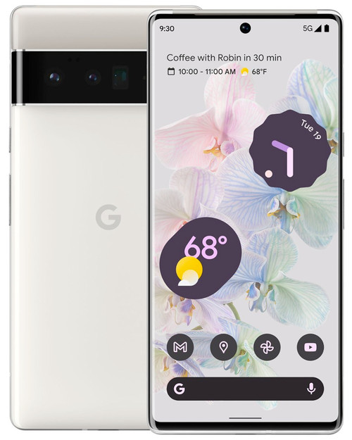 Wholesale Google Pixel 6 Pro G8V0U white 256GB 5G unlocked, A+ stock — bulk smartphone lot