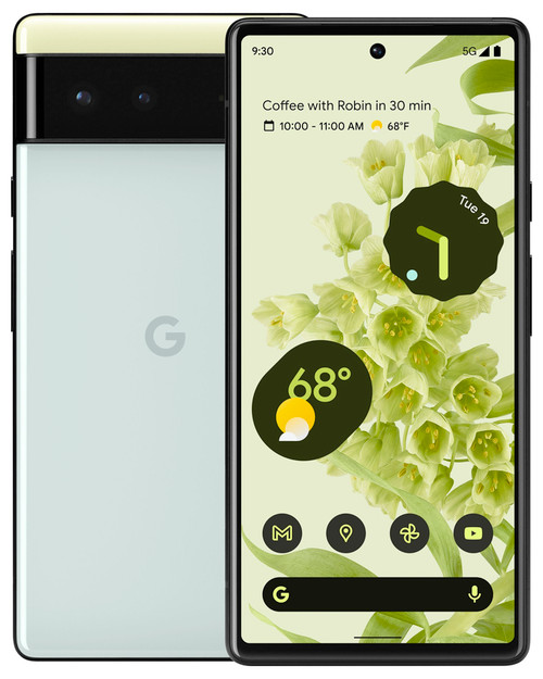 Wholesale Google Pixel 6 green 256GB 5G unlocked, A+ stock — bulk smartphone lot