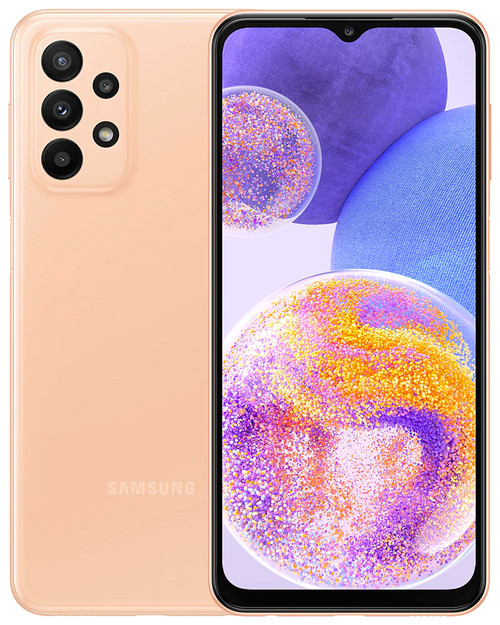 Wholesale Samsung Galaxy A23 A235U peach 64GB 4G LTE AT&T locked, A/B stock — bulk smartphone lot