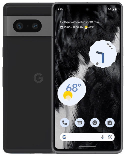 Wholesale Google Pixel 7 GVU6C black 256GB 5G unlocked, B/C grade — bulk smartphone lot
