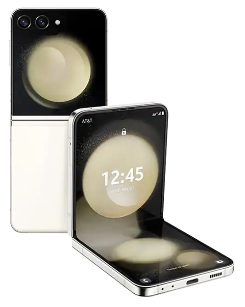 Wholesale Samsung Galaxy Z Flip5 cream 512GB 5G unlocked, B/C condition — bulk smartphone lot