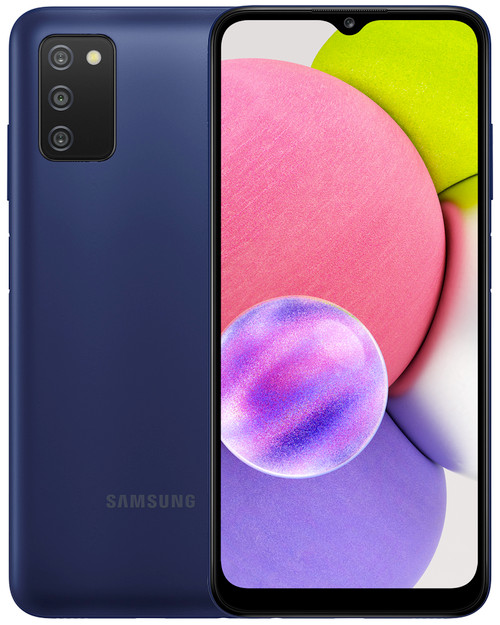 Wholesale Samsung Galaxy A03s blue 32GB 4G LTE unlocked, A stock — bulk smartphone lot