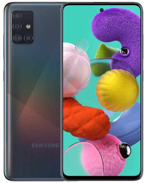Wholesale Samsung Galaxy A51 Prism Crush Black 64GB 4G LTE unlocked, A/B condition — bulk smartphone lot