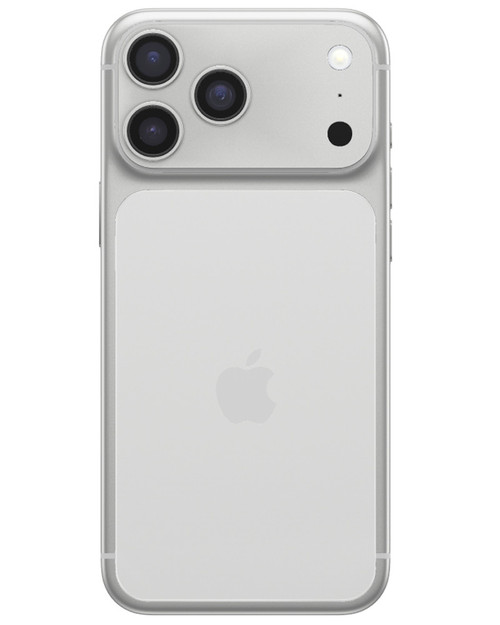 Wholesale Apple iPhone 17 Pro Max A3257 silver 512GB 5G unlocked, A/B stock — bulk smartphone lot back view