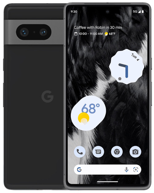 Wholesale Google Pixel 7 GVU6C obsidian 128GB 5G unknown carrier locked, C/D stock - bulk smartphone lot
