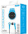 BRAND NEW NOISEHUSH NS560 BLUE CLIP-ON BLUETOOTH STEREO HEADSET