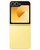 Wholesale Samsung Galaxy Z Flip6 Yellow 256GB unlocked B stock bulk smartphone back view