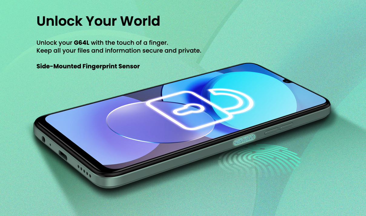 Bulk BLU G64L blue 128GB 4G LTE unlocked A+ stock bulk smartphone fingerprint sensor
