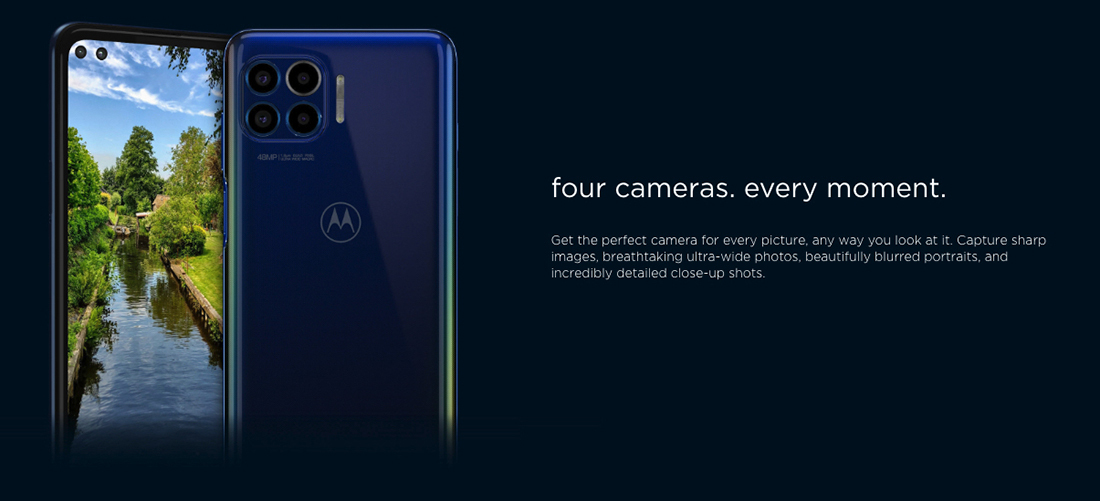 Bulk Motorola One 5G blue 128GB unlocked A+ stock bulk smartphone camera