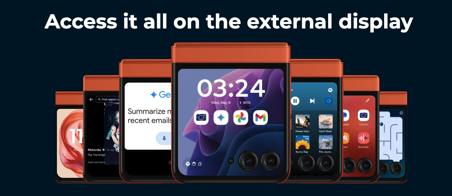 Bulk Motorola Razr 2024 5G koala gray 256GB unlocked A+ stock wholesale smartphone