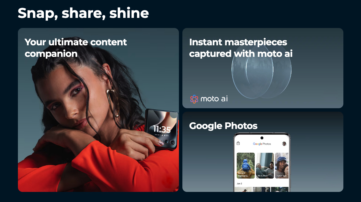 Wholesale Motorola Razr+ 2025 5G midnight blue 256GB unlocked A+ stock bulk smartphone