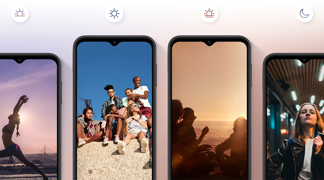 Wholesale Samsung Galaxy A14 black 64GB unlocked bulk smartphone brightness
