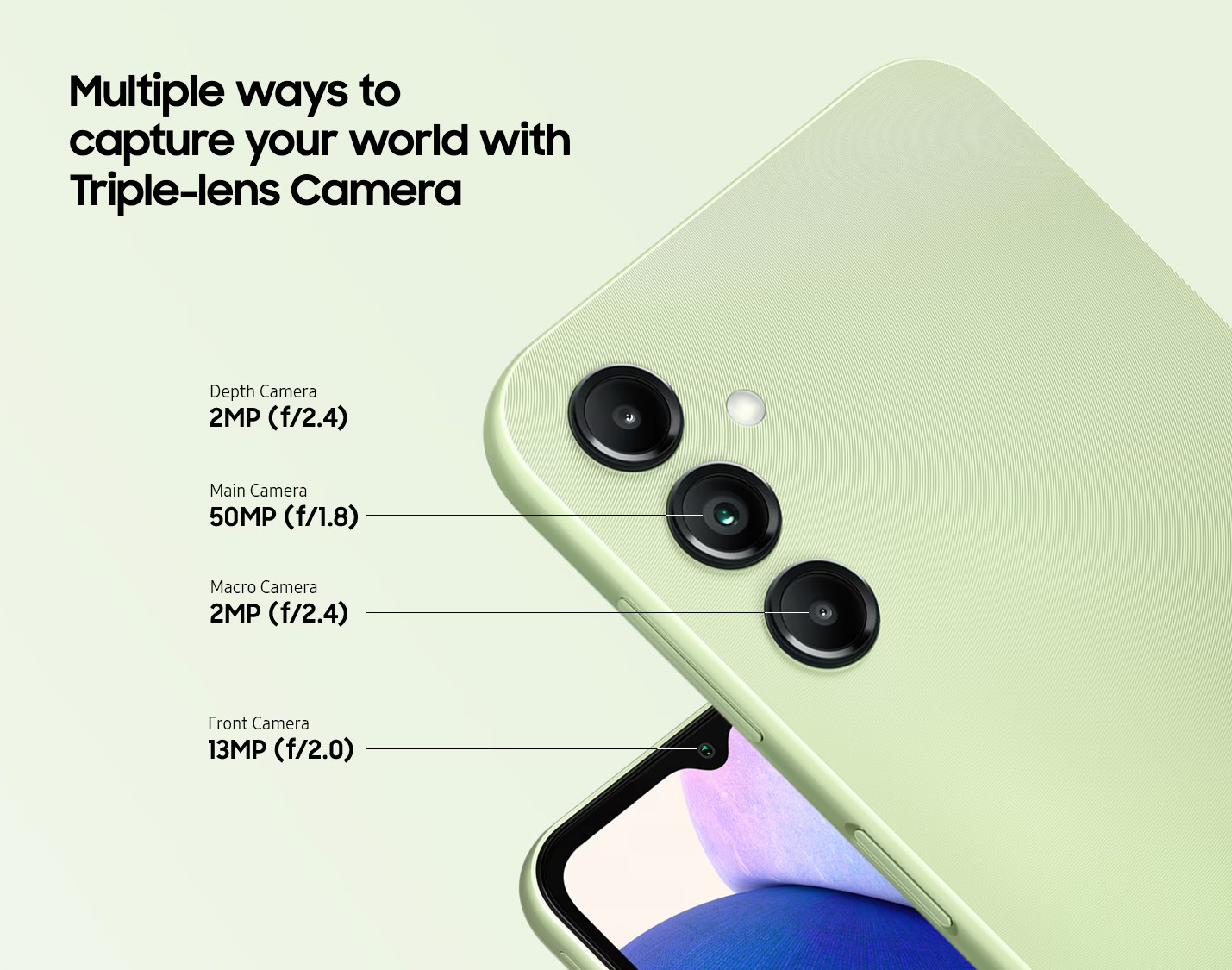 Wholesale Samsung Galaxy A14 A146U black 64GB 5G unlocked B stock bulk smartphone camera