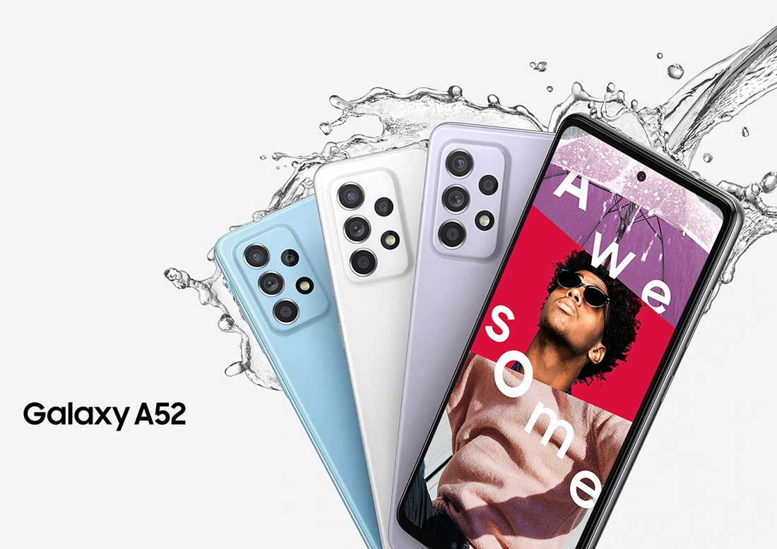 Wholesale Samsung Galaxy A52 black 128GB unlocked bulk smartphone A+ Stock