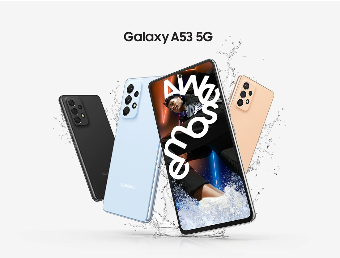 Wholesale Samsung Galaxy A53 black 128GB unlocked bulk smartphone A+ Stock
