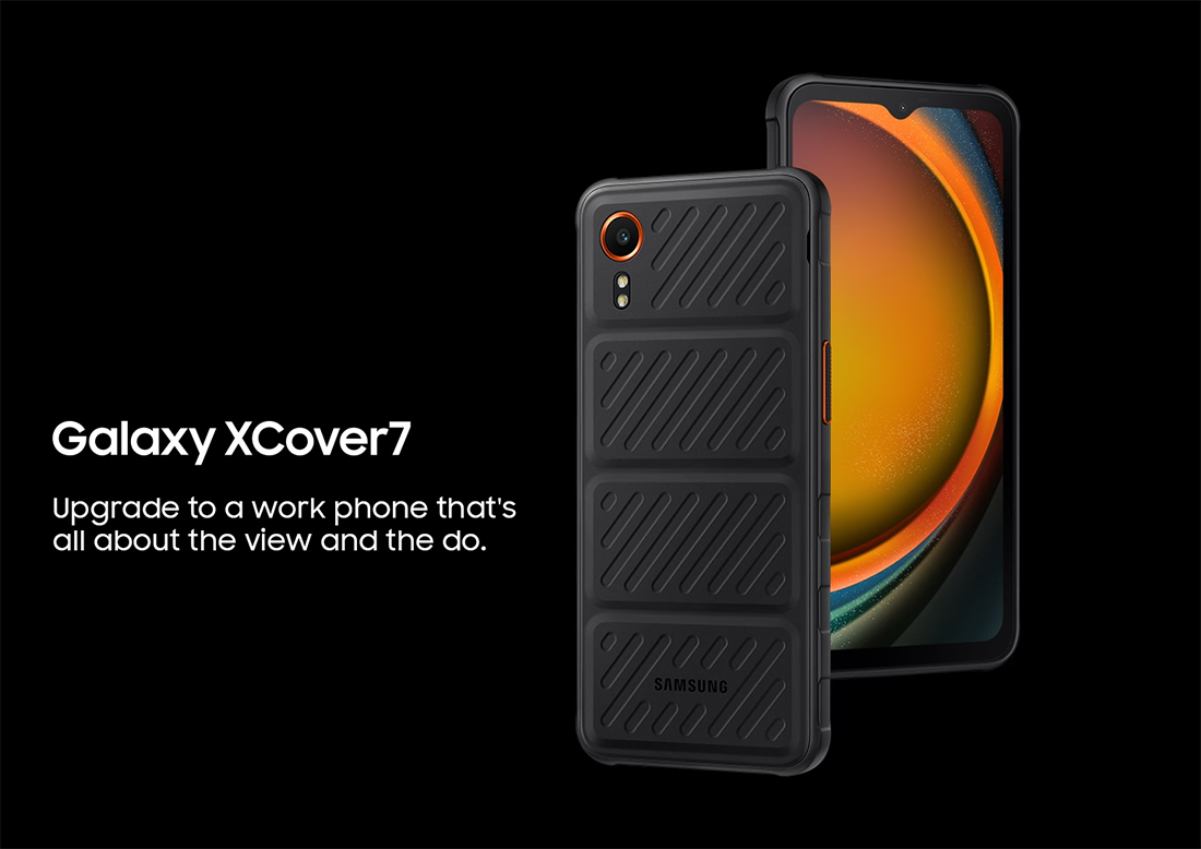 Bulk Samsung Galaxy XCover 7 black 64GB unlocked bulk smartphone