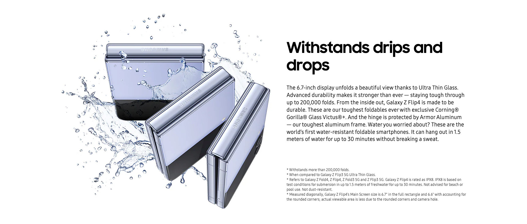 Wholesale Samsung Galaxy Z Flip4 graphite 256GB 5G unlocked A stock bulk smartphone waterproof