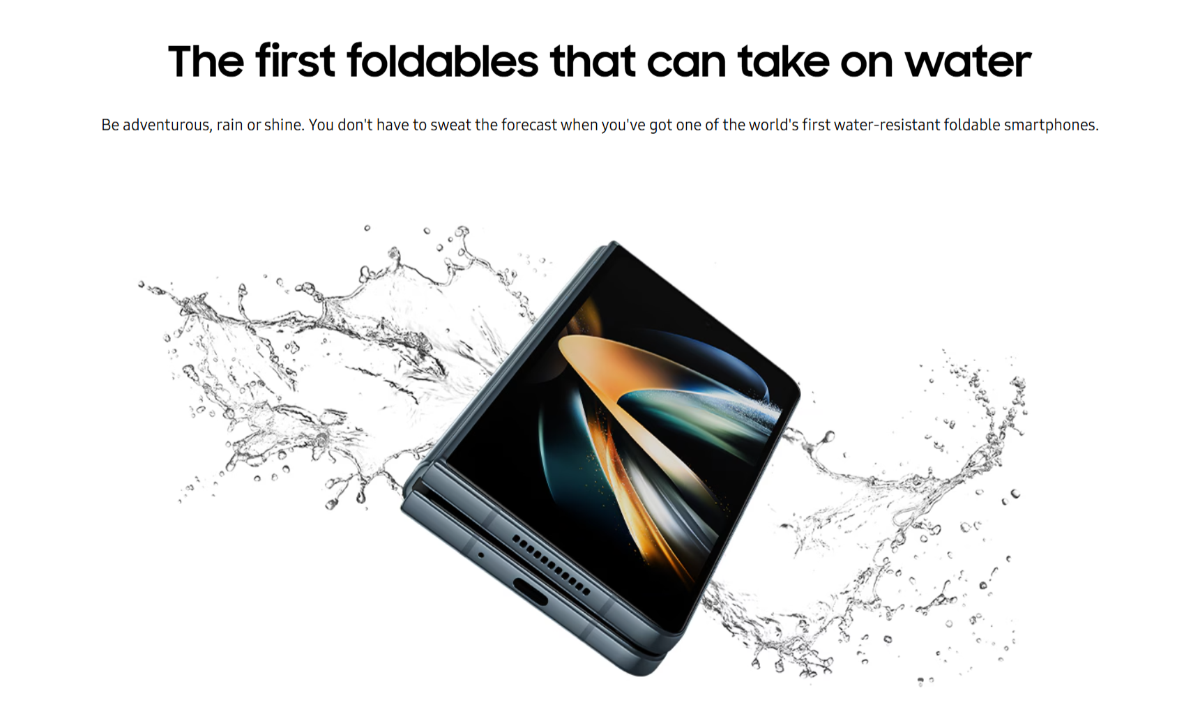 Samsung Galaxy Z Fold4 black 512GB 5G unlocked b/c stock smartphone for business waterproof waterproof