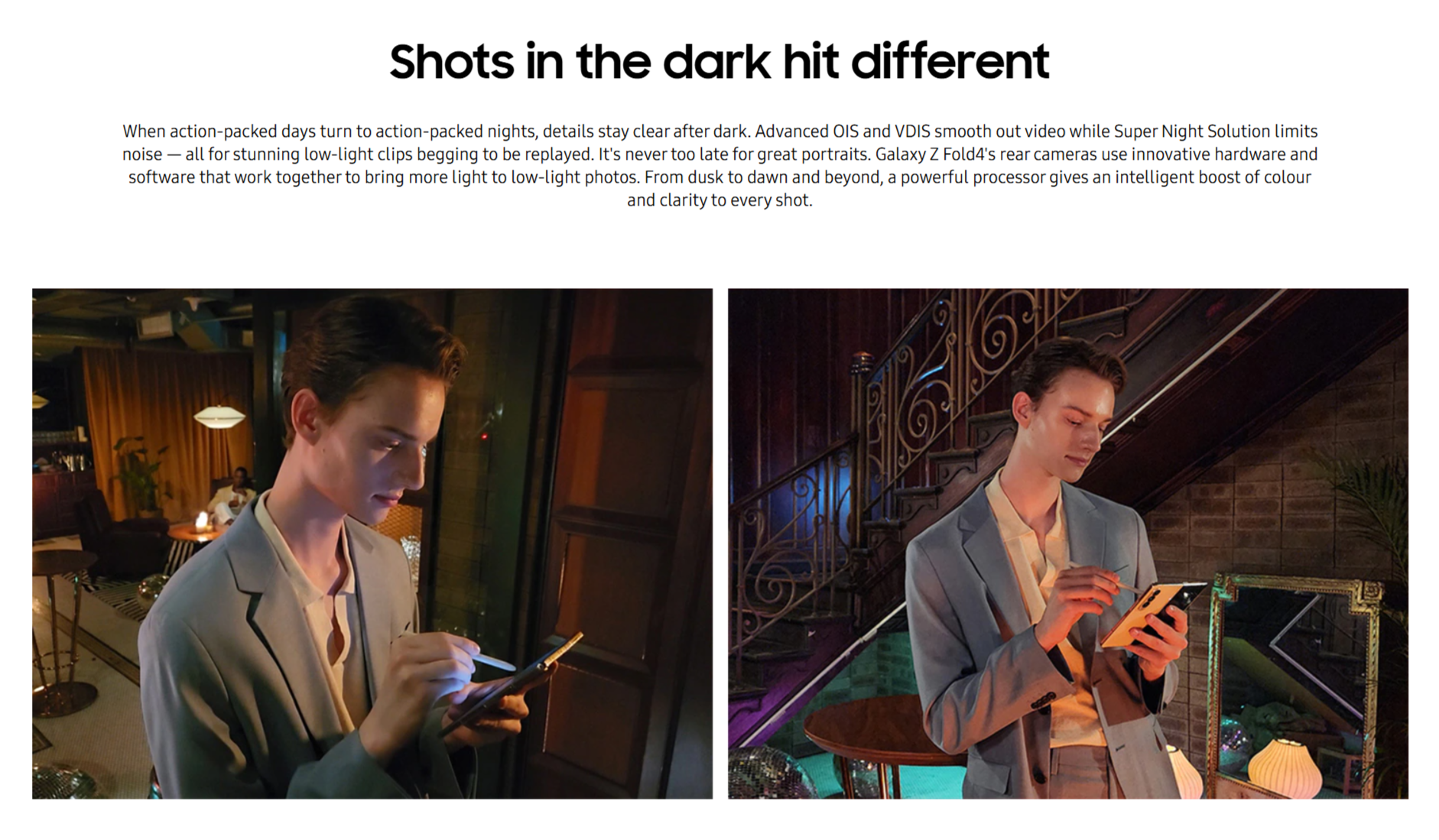 Samsung Galaxy Z Fold4 black 512GB 5G unlocked b/c stock smartphone for business camera