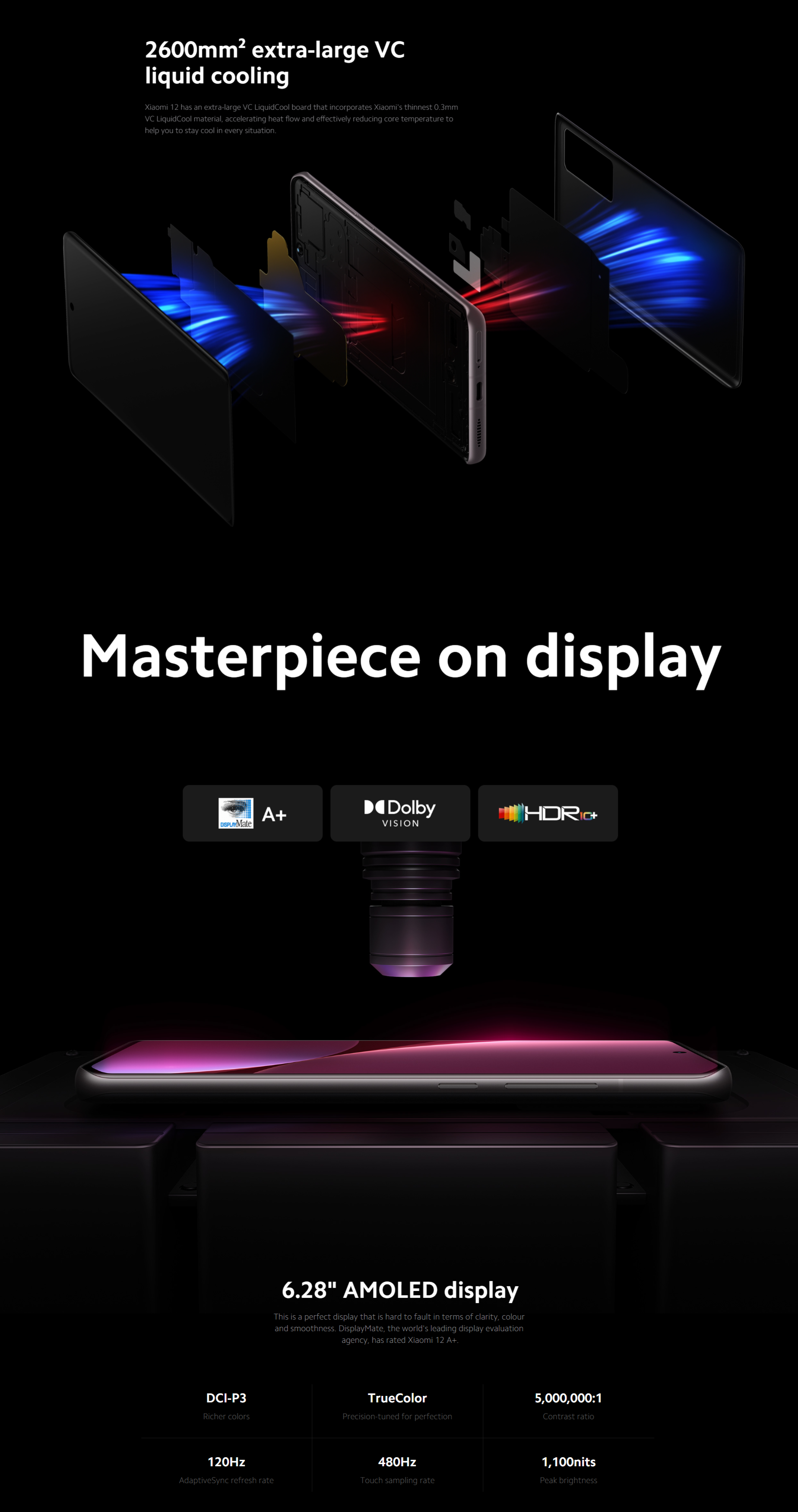 Bulk Xiaomi 12 gray 128GB 5G unlocked A+ stock wholesale smartphone display