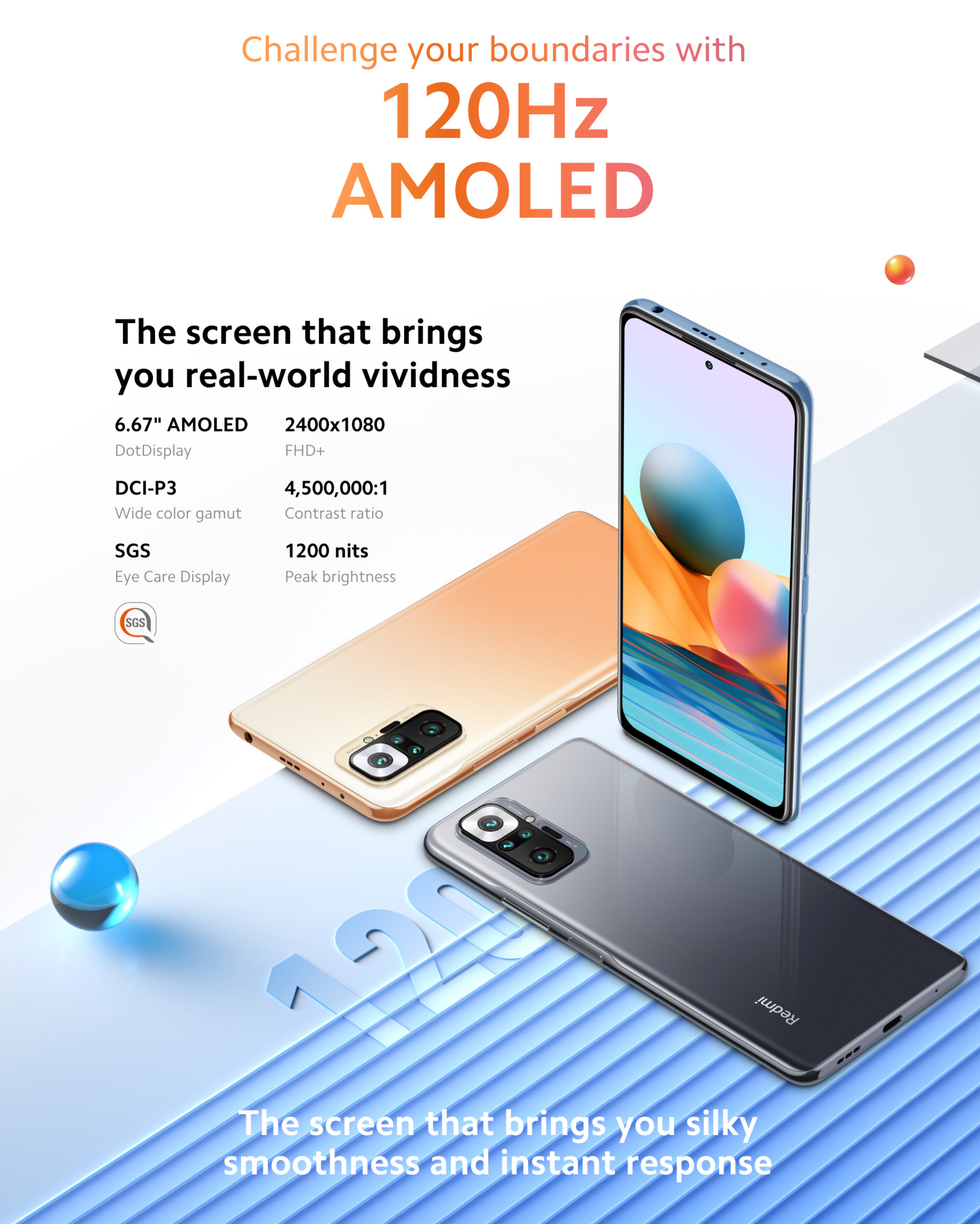 Bulk Xiaomi Redmi Note 10 Pro black 128GB 4G LTE unlocked A+ stock bulk smartphone display