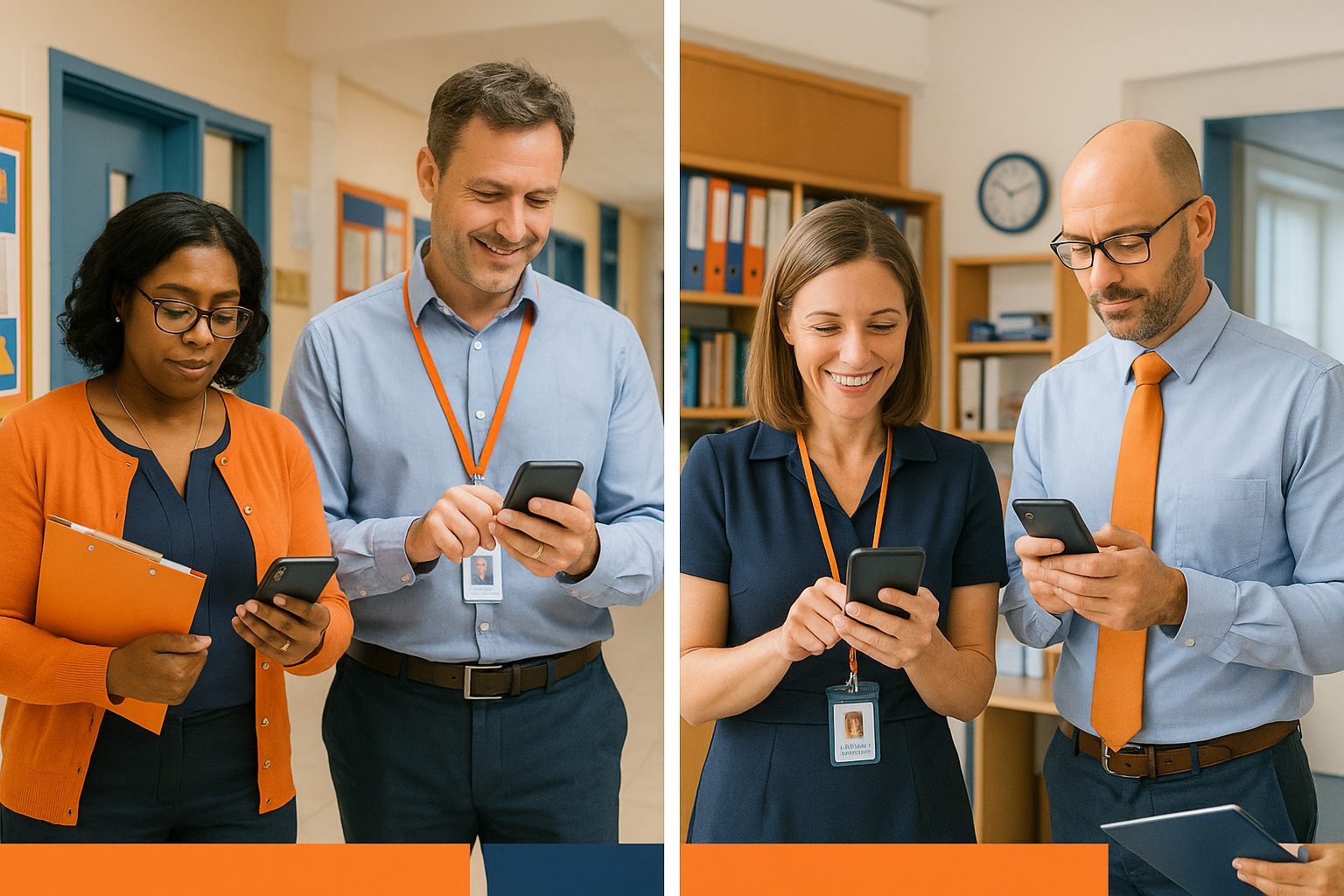Educators and Students Using Smartphones