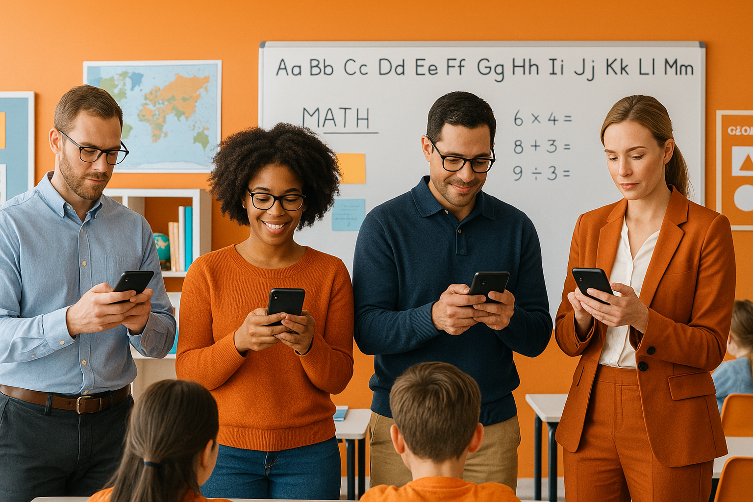 School Administrators Using Smartphones
