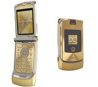 MOTOROLA V3i GOLD D&G UNLOCKED QUAD-BAND FACTORY RB - WHOLESALE