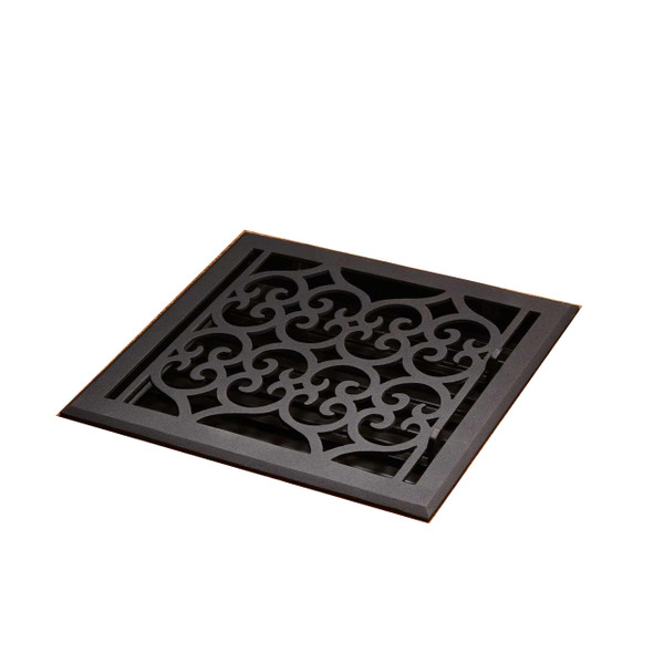 Naiture Old Victorian Style Oversized Smooth Cast Iron Floor Register in 15 Sizes