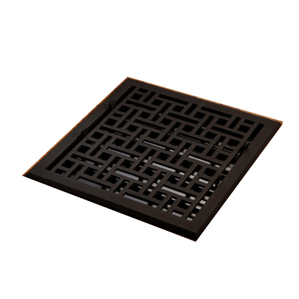 Naiture Wicker Style Oversized Cast Iron Floor Register in 15 Sizes
