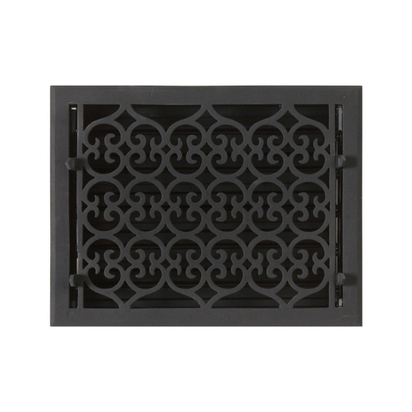 Naiture Old Victorian Style Oversized Smooth Cast Iron Wall Register in 15 Sizes