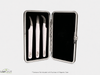 Silver Magnetic Eyelash Extension Tweezer Case