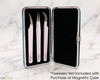 Inside of the magnetic eyelash extension tweezer case. Tweezers not included.