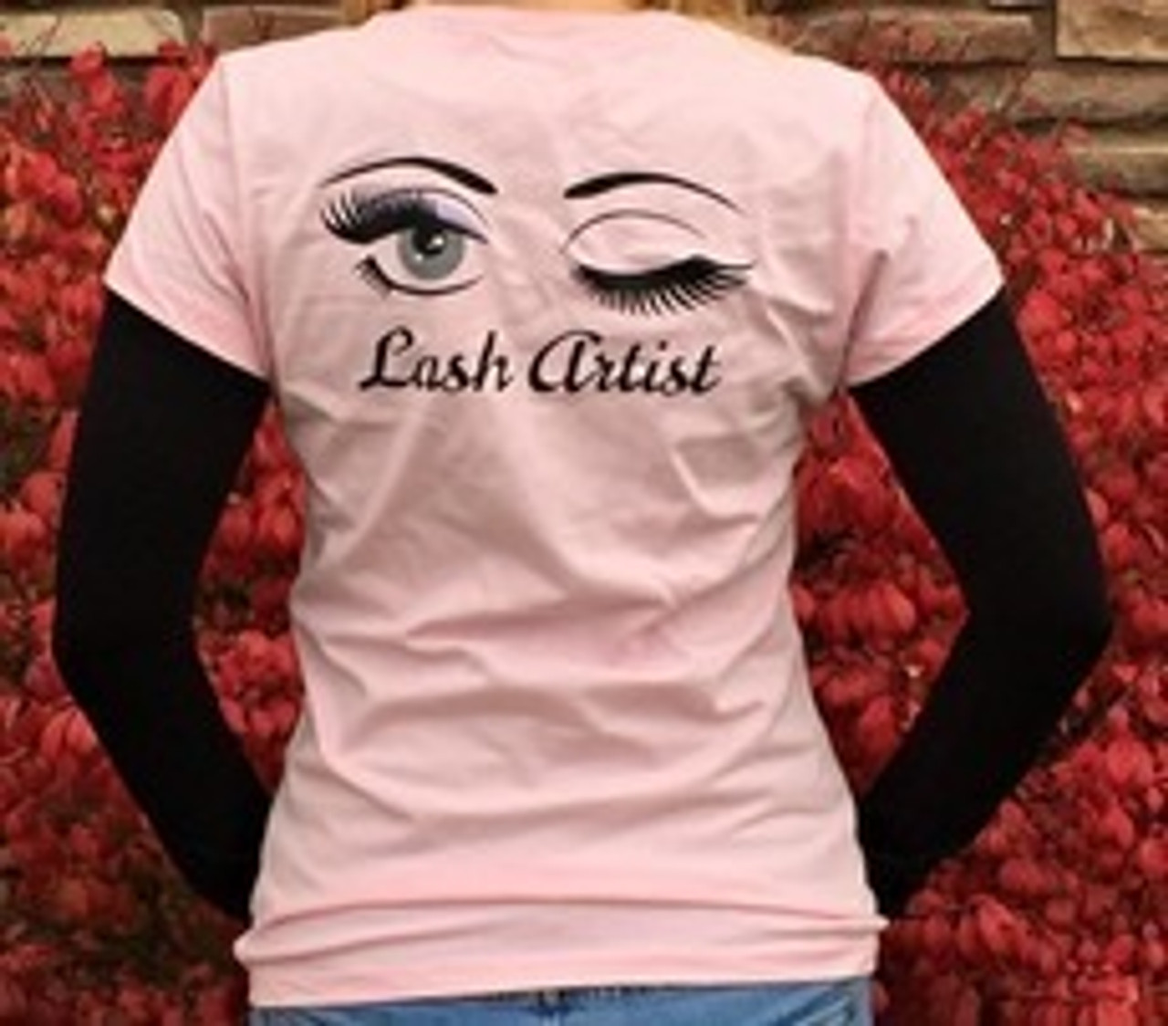 Pink Eyelash T Shirt Lash Stuff