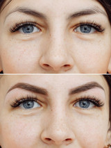 Kalentin Eyebrow Tint Before and After Picture