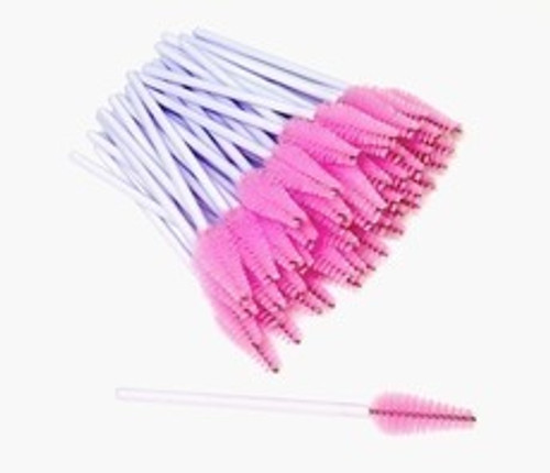 Pink/White Tear Drop Shaped Mascara Brush (50ct)