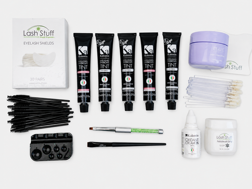 Professional Salon Eyelash & Eyebrow Tint Kit with Training
