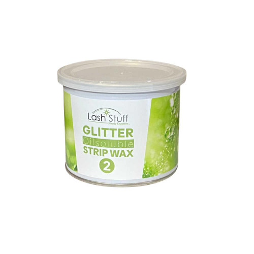 Glitter strip wax to help remove hair from the body