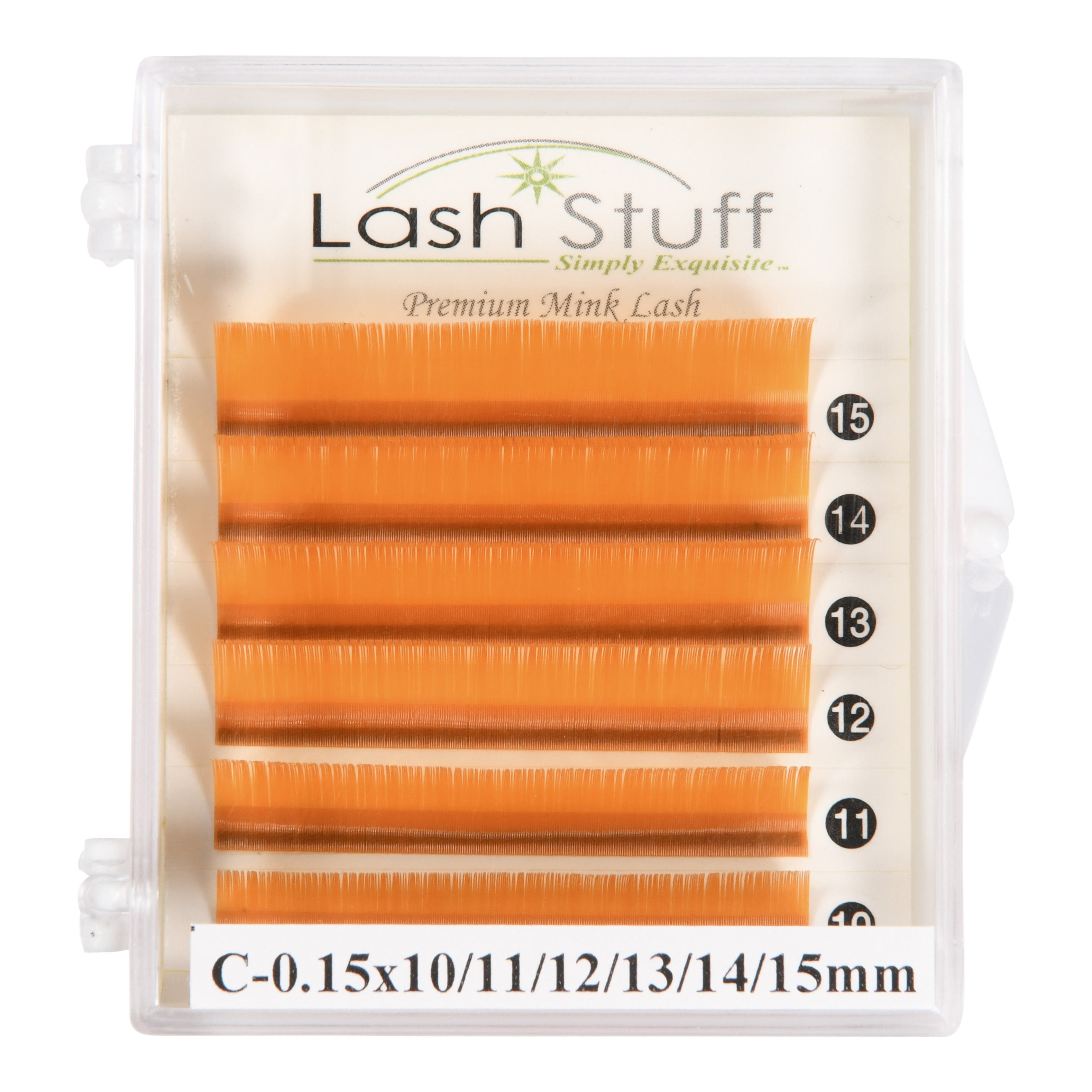 【中古美品】THIRTYTWO LASHED 27cm MINI Orange Eyelash Extensions | Lash Stuff