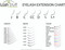 Eyelash Extension Size Chart