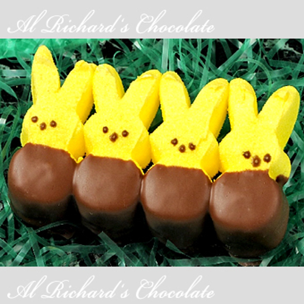4 Chocolate Dipped Marshmallow Bunnies