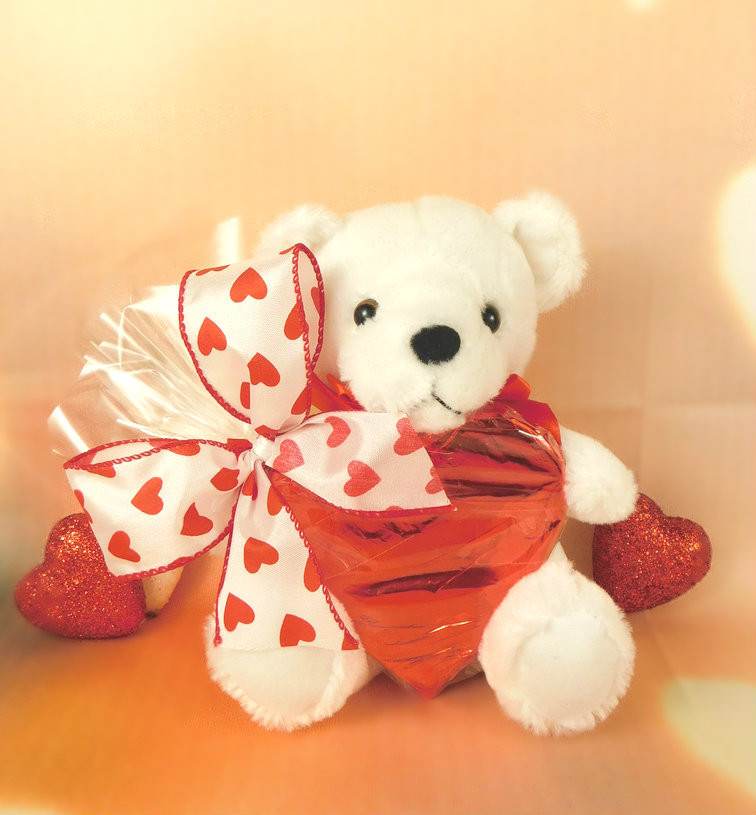 Teddy with Foiled Heart