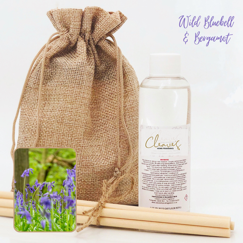 Wild Bluebell & Bergamot Reed Diffuser Liquid & Reeds