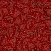 Christmastime MAS11095-R Red Robin Kingsley Fabric Image