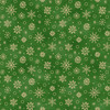 Christmastime MAS11096-G Green Robin Kingsley Fabric Image